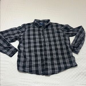 George Black and Gray Checkered Shirt